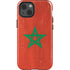 Morocco Flag Distressed iPhone 15 Impact Case